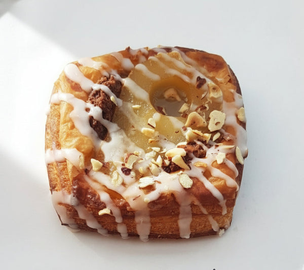 Vegan Pear Chocolate Hazelnut Danish