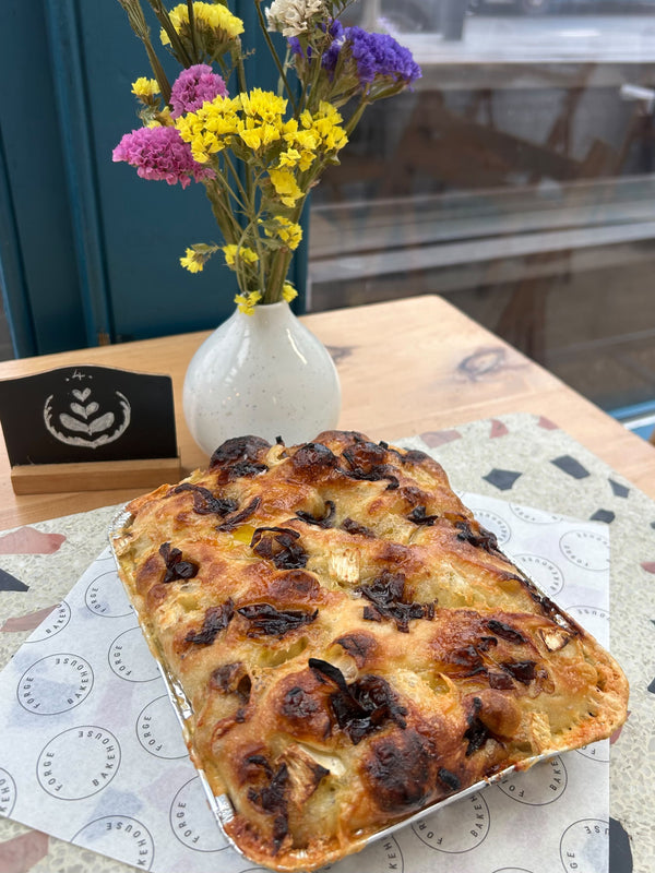Brie & Caramelised Onion Focaccia