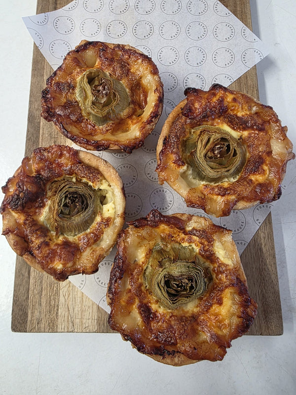 Fontina, Riesling & Artichoke Pie